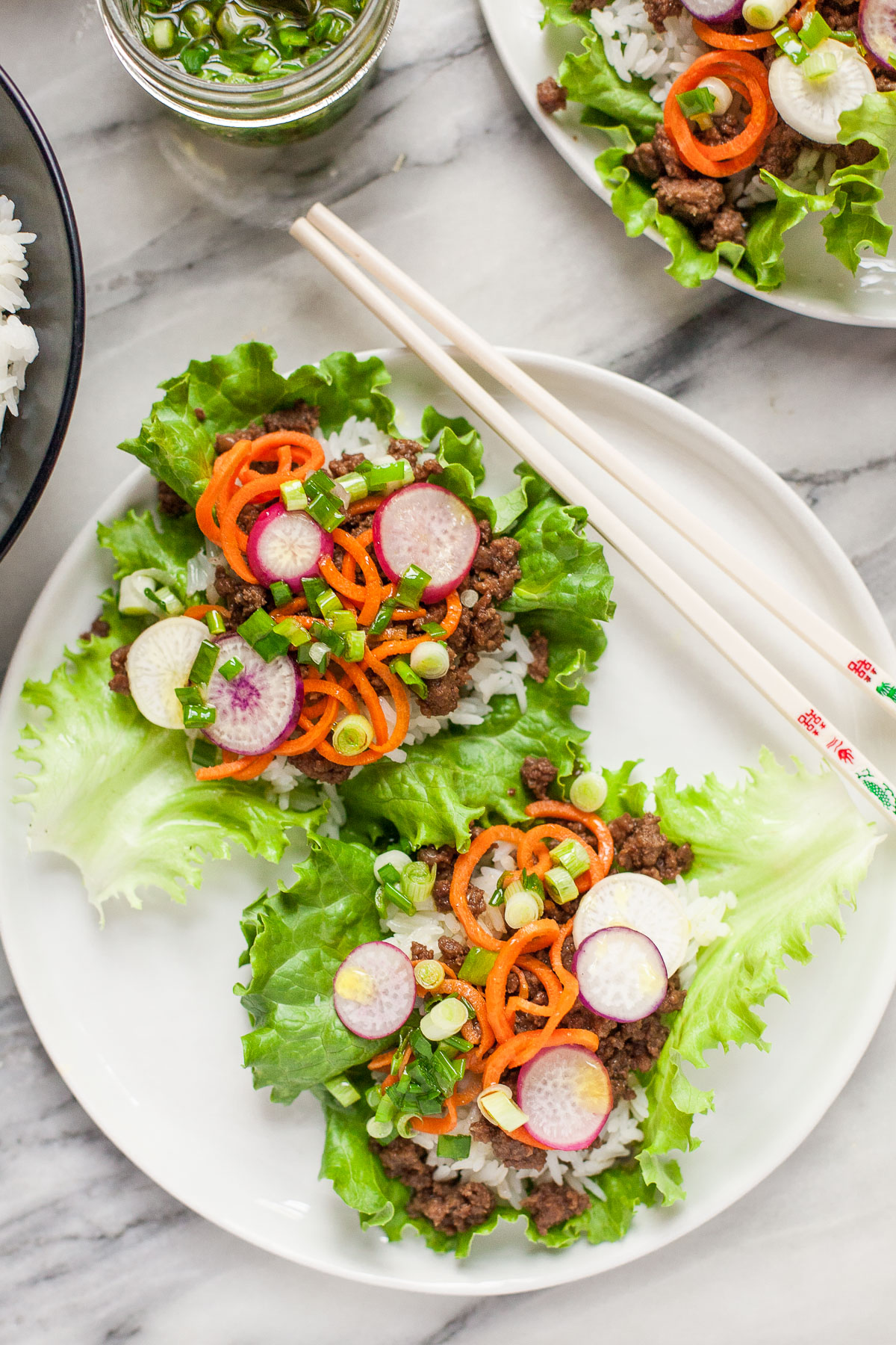 Vietnamese Beef Lettuce Wraps (Gluten free, Paleo Friendly)