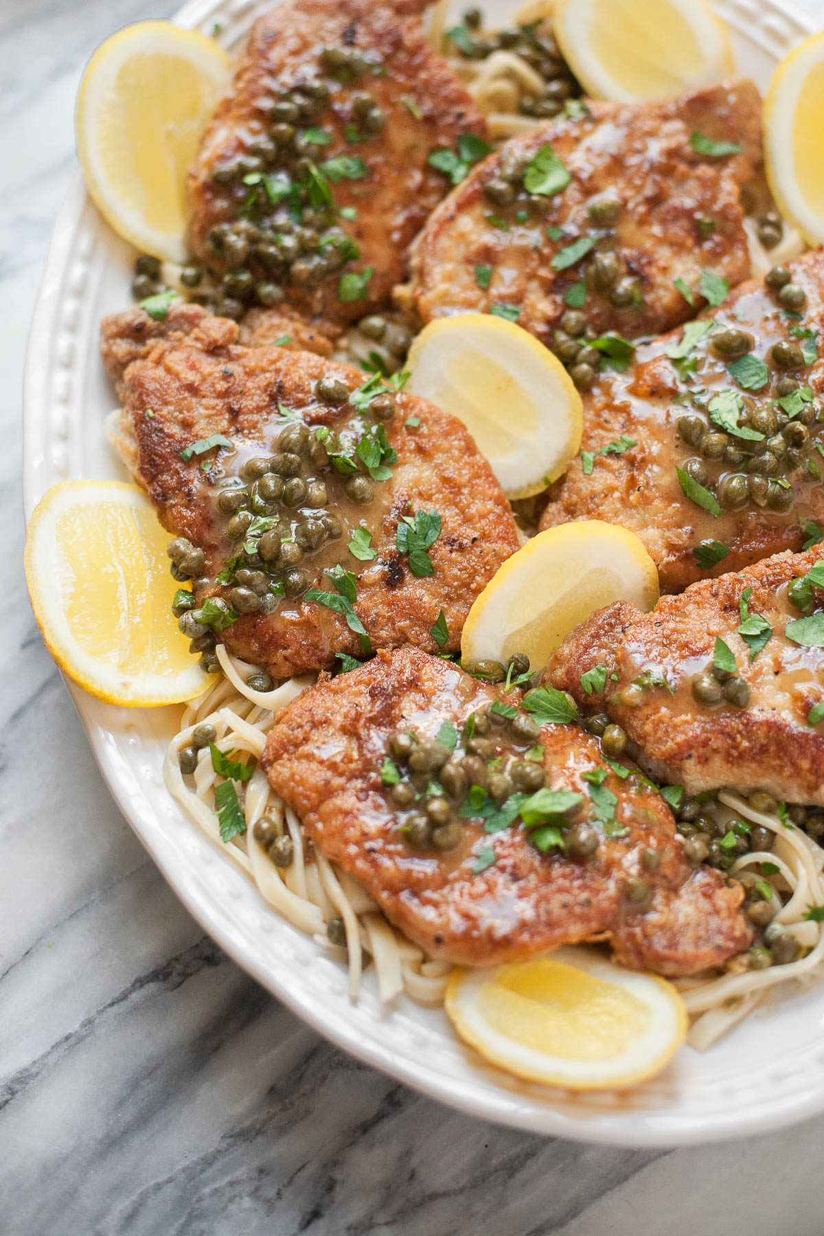 Paleo Pork Scaloppine with Caper Butter Sauce | A Calculated Whisk