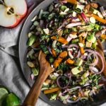 Bok Choy Salad with Apple and Persimmon (Paleo, Whole30)