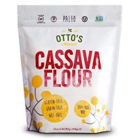 Otto's Naturals Cassava Flour (2 Lb. Bag) Grain-Free, Gluten-Free Baking Flour - Made From 100 % Yuca Root - Certified Paleo & Non-GMO Verified All-Purpose Wheat Flour Substitute