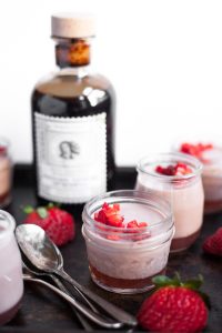 Strawberry Panna Cotta with Balsamic Vinegar