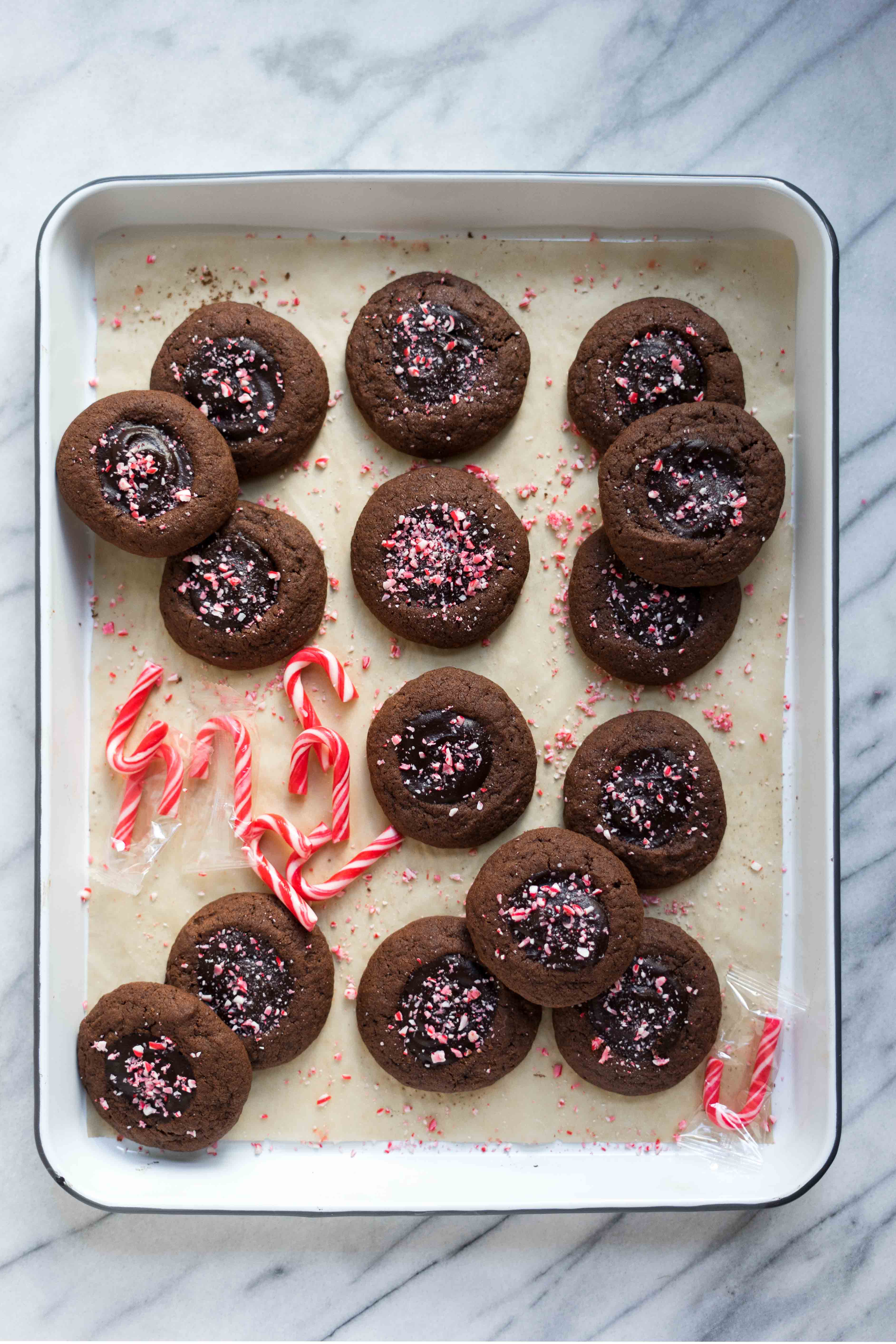 Gluten-free Chocolate Peppermint Thumbprints