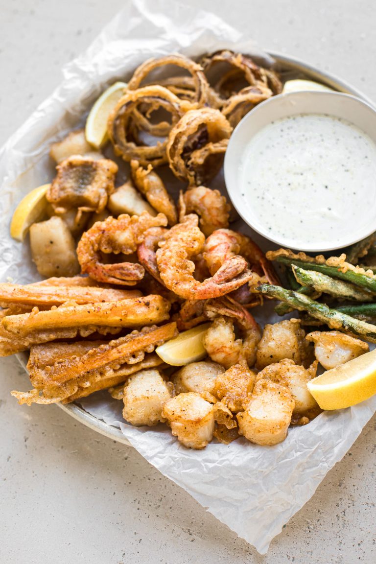 Glutenfree Fritto Misto with Alaska Seafood A Calculated Whisk