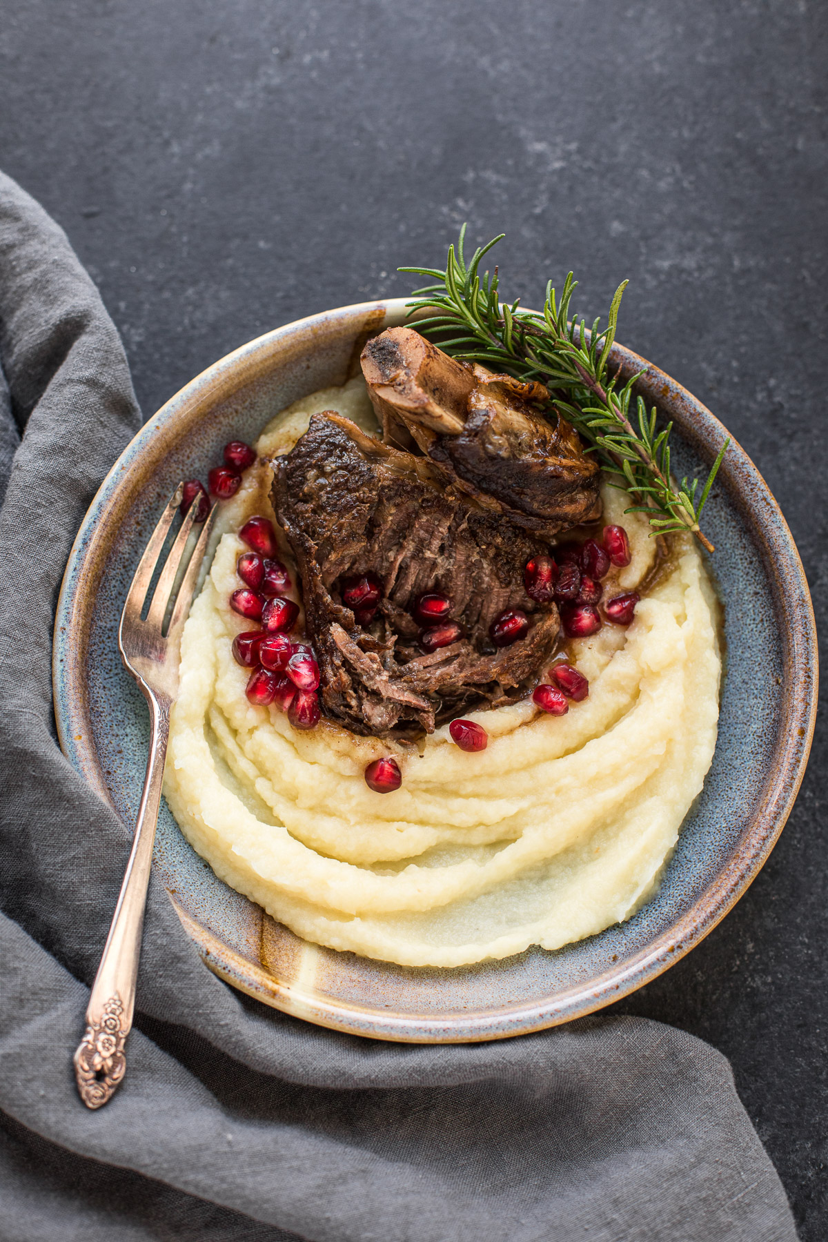 Instant Pot Balsamic Short Ribs with Parsnip Puree