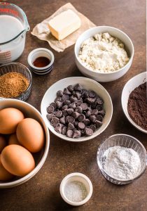 Chocolate Paleo Dutch Baby made with almond flour